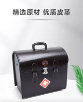 Medical leather medical diagnosis box medicine box household storage care box township barefoot doctor special