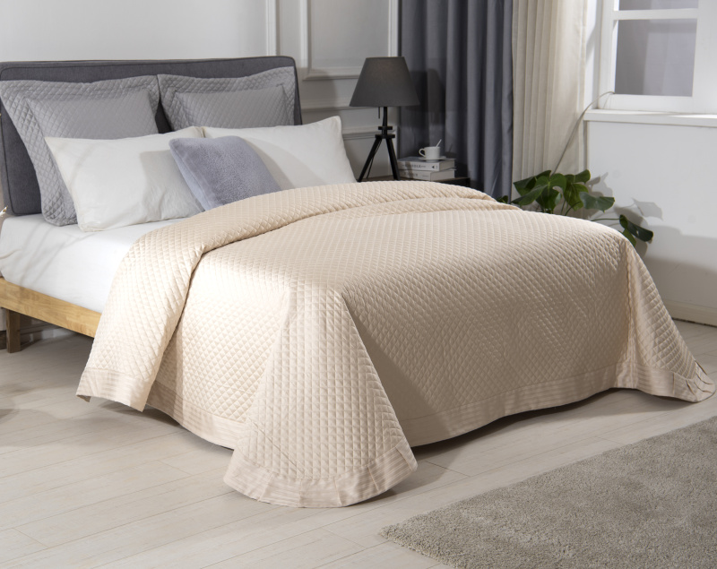 Cao cấp kiểu Mỹ ba mảnh giường bông bao gồm đơn giản châu Âu bông bông bedspread tăng - Trải giường thảm nhung trải giường