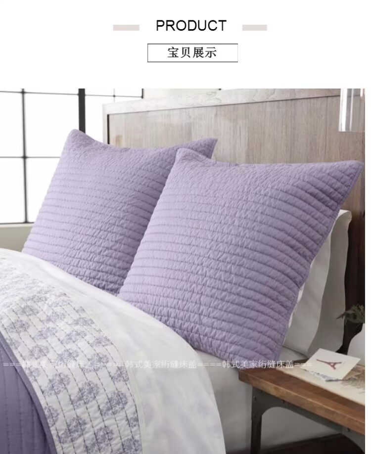 Châu Âu tối giản mát mẻ vào mùa hè và ba mảnh tấm trải giường Mỹ Hanguo Yan mảnh may của Bed and Breakfast rắn Bắc Âu Quilt - Trải giường ga giường 1m8 x 2m