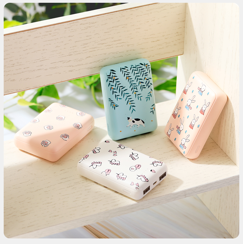 điện thoại Mini của Apple sạc kho báu dung lượng lớn siêu mỏng xách tay hoạt hình dễ thương sáng tạo nhỏ nữ 10.000 mA kê OPPO Huawei vivo 7 đặc biệt chính hãng nhanh đèn flash sạc sạc điện thoại di động - Ngân hàng điện thoại di động sạc dự phòng 30000mah