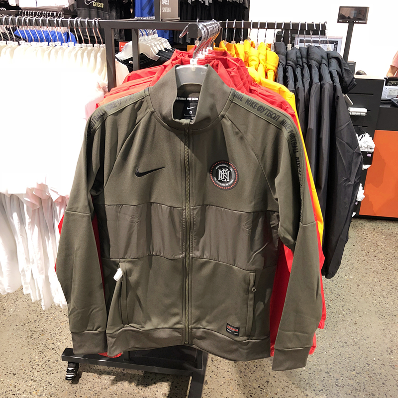 NIKE F.C TRK JKT Áo đứng cổ áo bóng đá nam AH9520-325 - Áo khoác thể thao / áo khoác áo khoác thể thao nam adidas