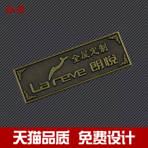 Whole house custom home wardrobe electrical background wall building materials signs Stainless steel metal corrosion wire nameplate custom made