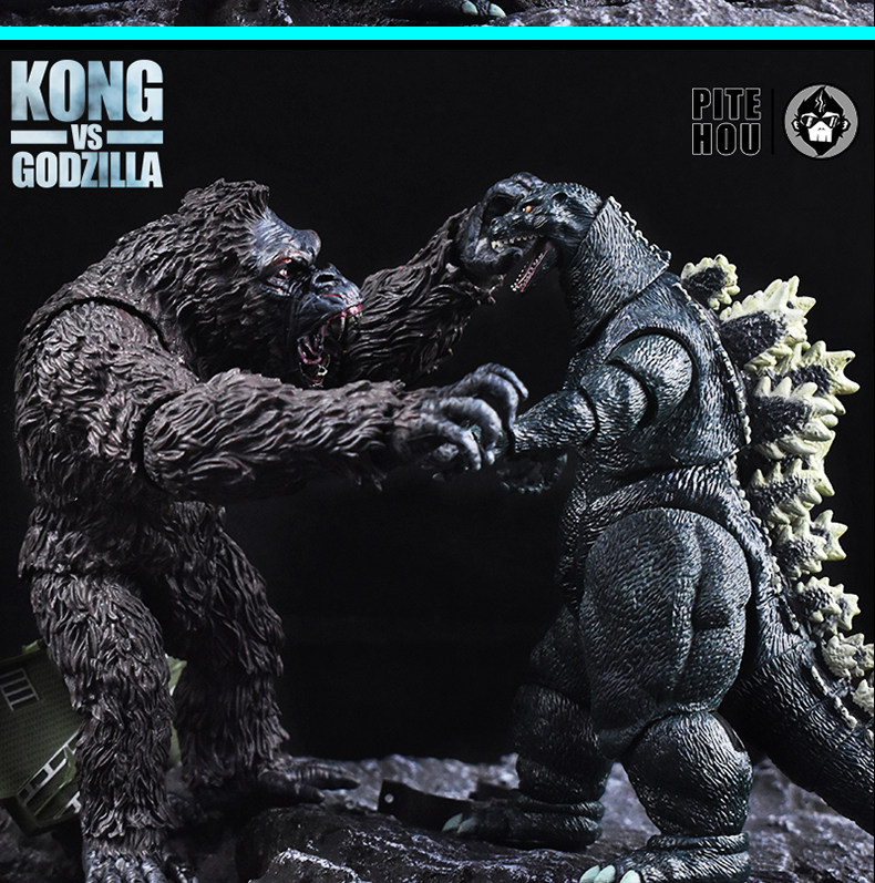 Куклы/ украшения/детали 哥斯拉大战金刚手办怪兽之王可动玩偶电影版红莲核能喷射模型摆件