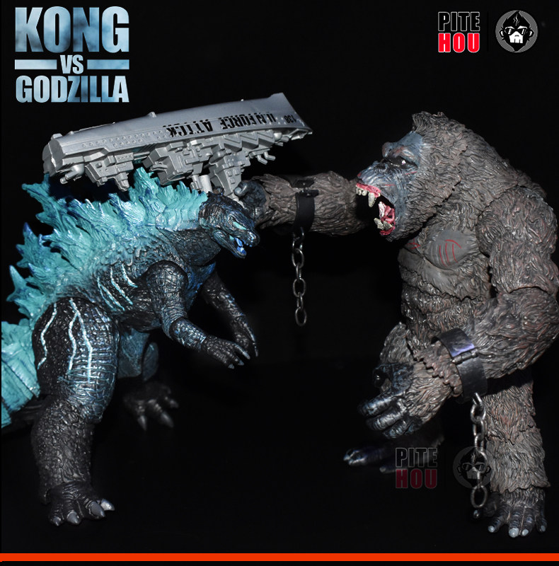 Куклы/ украшения/детали 哥斯拉大战金刚手办怪兽之王可动玩偶电影版红莲核能喷射模型摆件