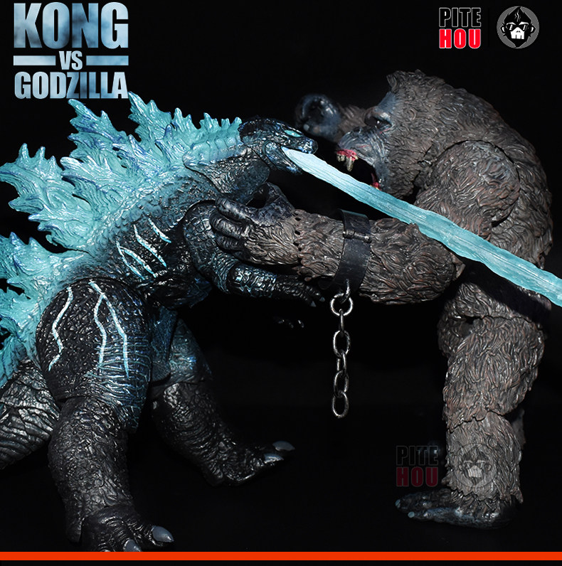 Куклы/ украшения/детали 哥斯拉大战金刚手办怪兽之王可动玩偶电影版红莲核能喷射模型摆件