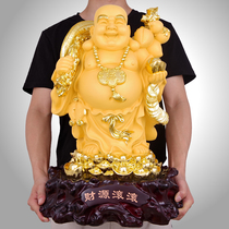 Large number of money to finance Millor Buddhist cloth bag monk laughs Buddhist statues Feng Shui Home Jo Relocation Decorative shop Opening Opening Gift