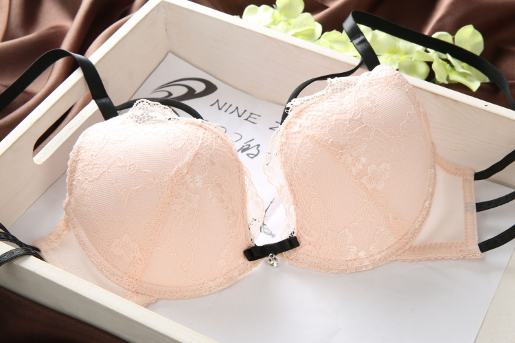 Nhật Bản W Cup White Ren Cutout Beauty Back Girl underwear Thin Sexy Tay áo lót Bra quần lót nữ đẹp