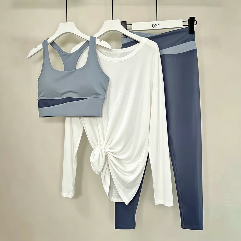 C.Cya Large Size Butt-Covering Mid-Length Yoga Suit Quick-Drying Professional Sports Dopamine Fitness Training Suit