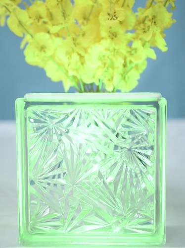 Стеклянный кирпич прозрачный квадратный перегород