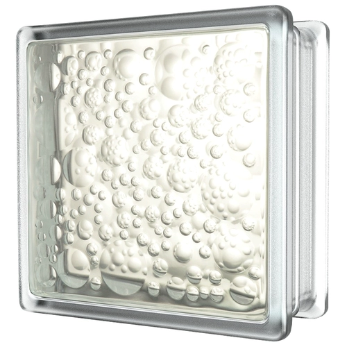 Водяной блеф стеклянный кирпич прозрачный квадратный перегород