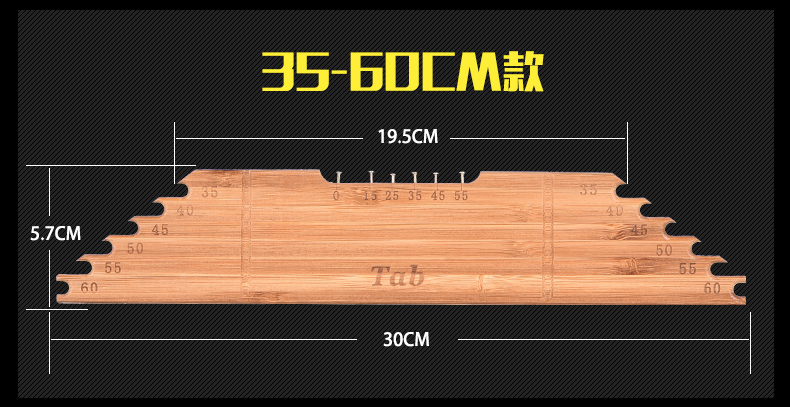 Tab phụ trợ nguồn cung cấp cá dòng cai trị dòng cai trị với móc khoảng cách ngư cụ phụ kiện cá sub-line board ngư cụ thiết bị mũ câu cá