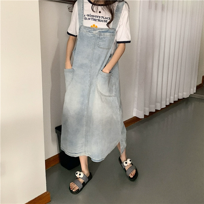 ulzzang Hàn Quốc phim hoạt hình dải mỏng dép nữ mùa hè mặc ngoài dày lớp vỏ sinh viên ins gió dép Nhật Bản - Dép