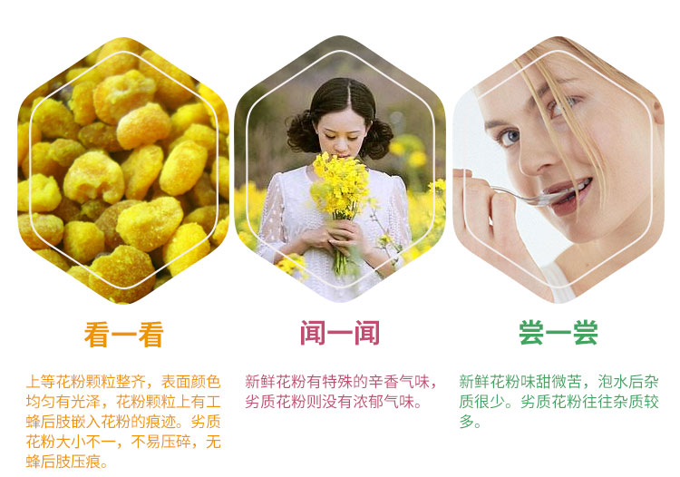 【蜜乐 青海油菜花粉500g//瓶】蜂花粉未破壁花粉Chinese Snacks Rape Pollen Rape Bee Pollen YouCaiHuaFen