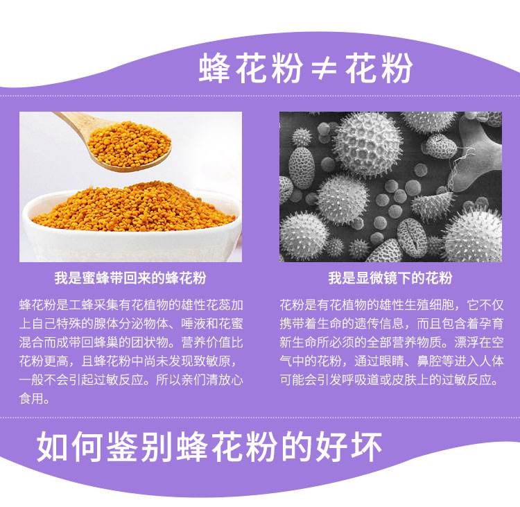 【蜜乐 青海油菜花粉500g//瓶】蜂花粉未破壁花粉Chinese Snacks Rape Pollen Rape Bee Pollen YouCaiHuaFen