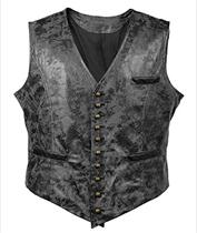 Mens vest Spring and Autumn V-neck velvet single-breasted horse clip youth fashion trend personality casual vest jacket