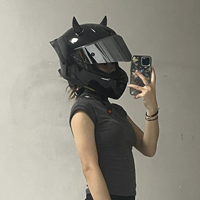 Motorcycle Helmet Decoration Horns Wings Ears Motorcycle Personalized Electric Vehicle DIY Accessories Harley Scooter Cos Props