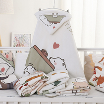 Rifobebe all-cotton newborn cuddled by baby bag by baby pure cotton wrap silk floss by digital printing spring autumn