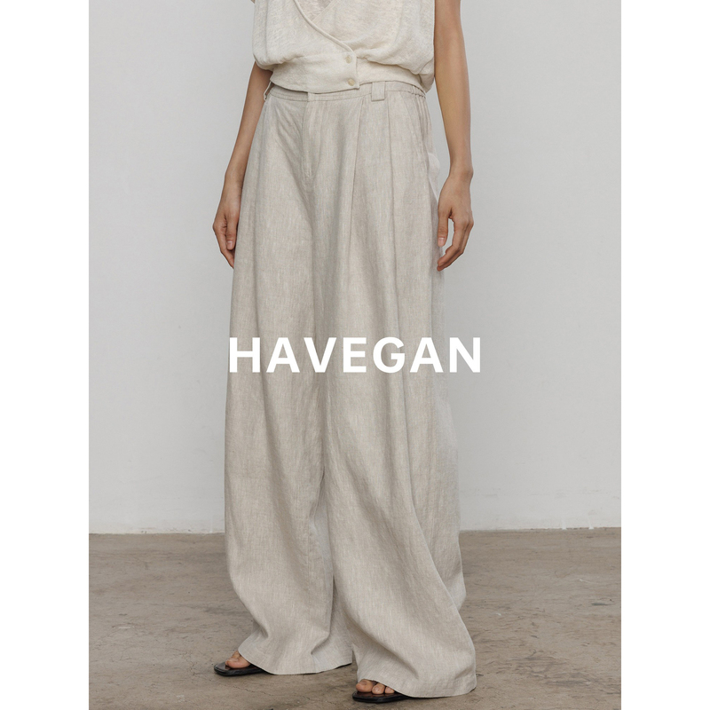 Havegan/Summer Design Linen Casual Pants for Women, Wide-Leg Pants, 2026 New High-Waisted Floor-Length Pants Havegan/Summer Design Linen Casual Pants for Women, Wide-Leg Pants, 2026 New High-Waisted Floor-Length Pants