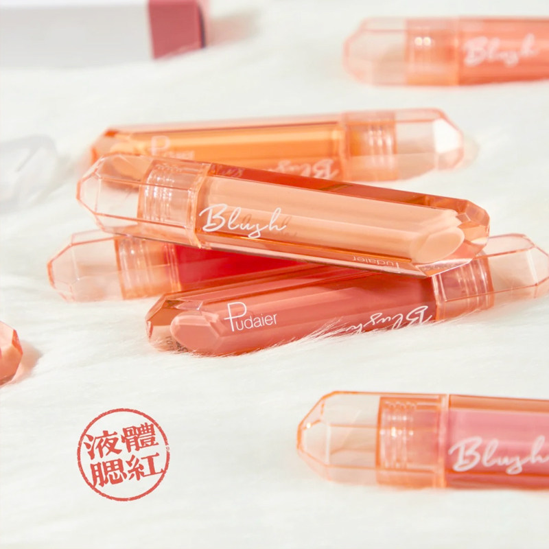 pudaier juice liquid blush carb cream natural waterproof woman sunburn naked makeup Highlight Plum Orange