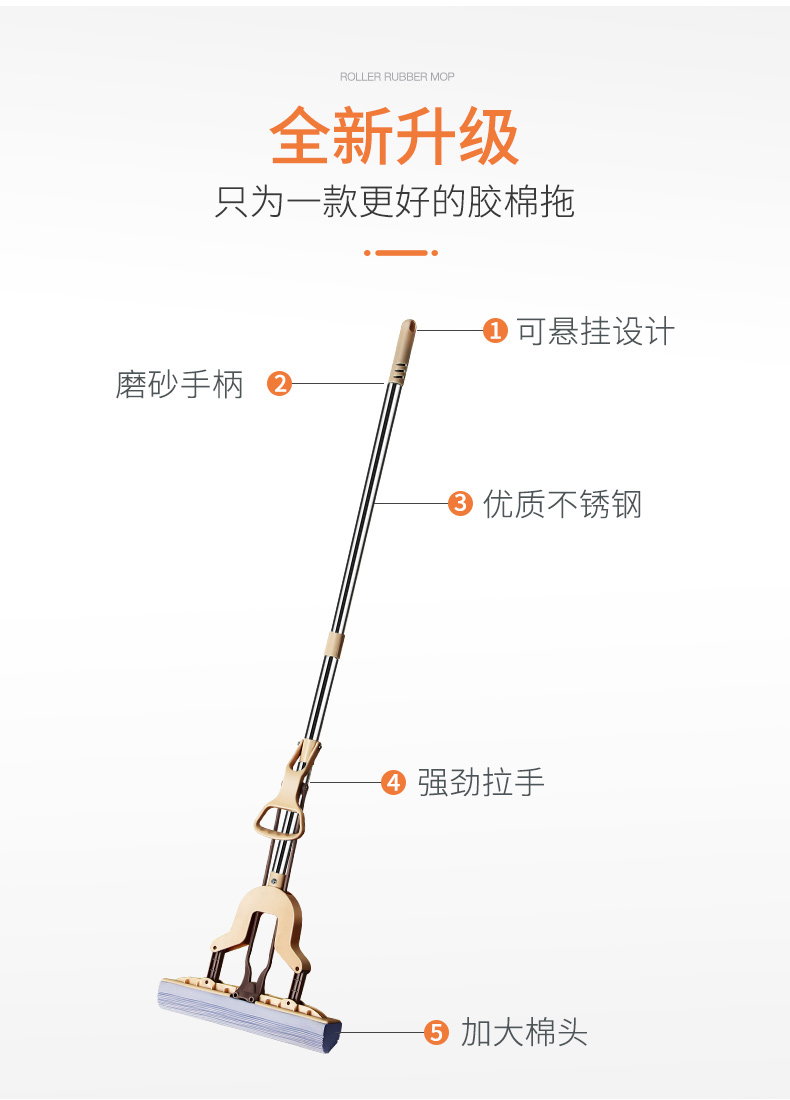 百家好世 吸水海绵对折式托把 图2