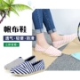 Mùa xuân và mùa hè giày vải một chân lười giải trí bằng phẳng giày thoáng khí đơn nữ sinh mang thai Mary cũ Bắc Kinh giày vải phụ nữ - Plimsolls giày sneaker nữ hot trend 2021