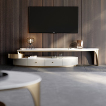 Light luxury marble TV cabinet combination floor cabinet with drawer coffee table TV cabinet post modern rock board TV cabinet H882