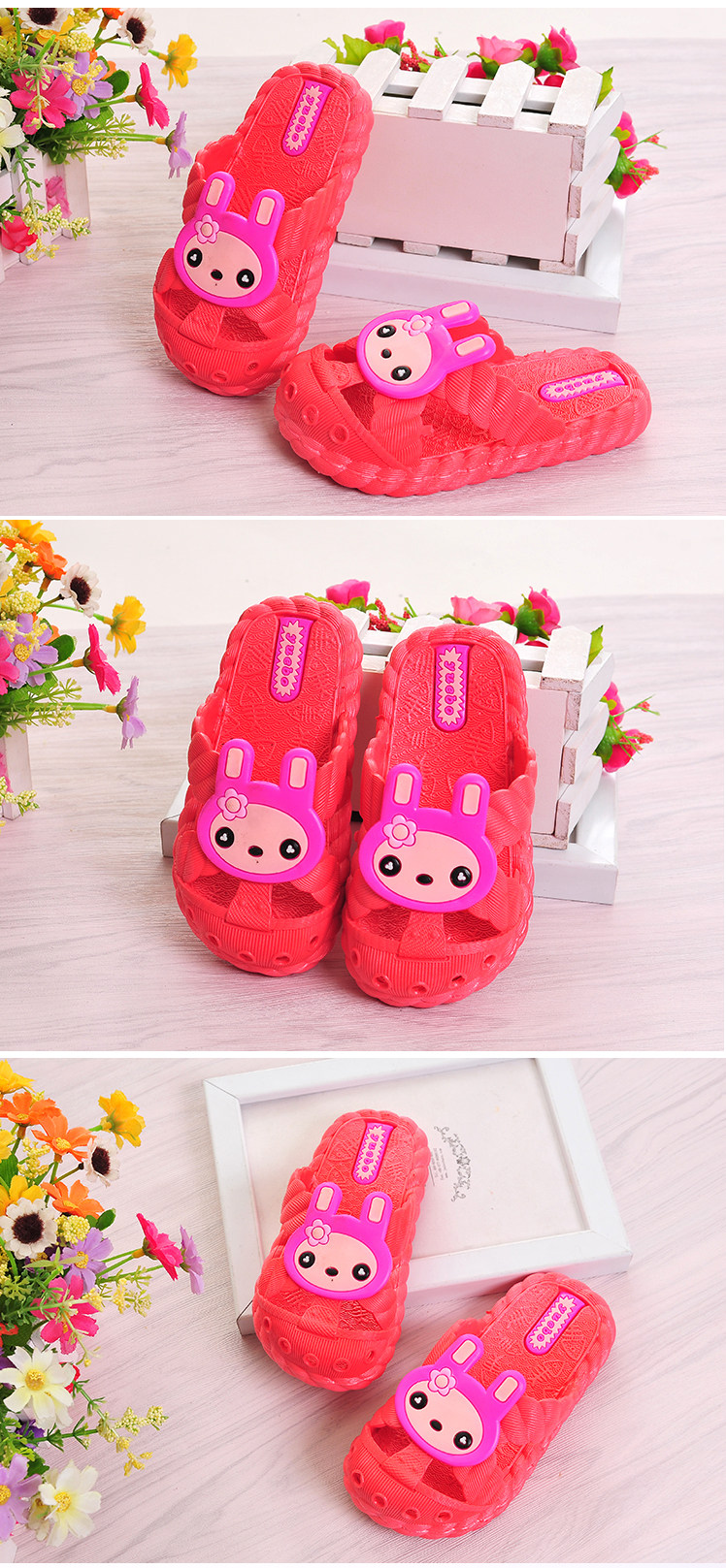 Chaussons enfants en autre pour été - semelle caoutchouc - Ref 986682 Image 10