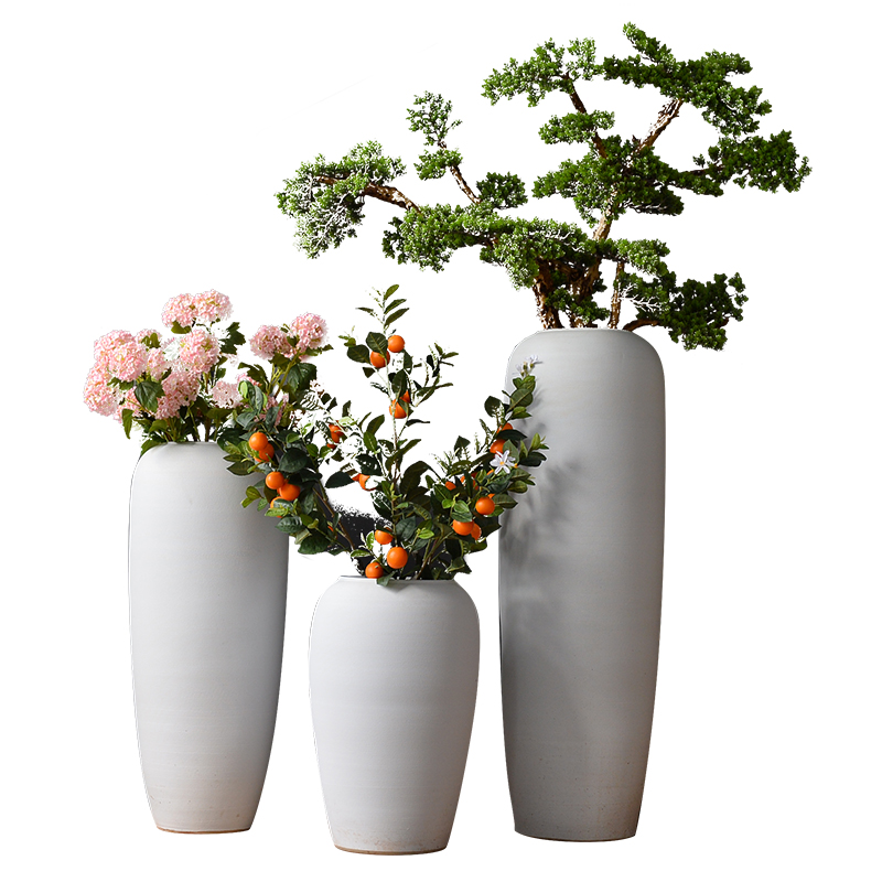 Jingdezhen ceramic vase landing northern rural living room dry flower arranging place large flower POTS decoration decoration suits for