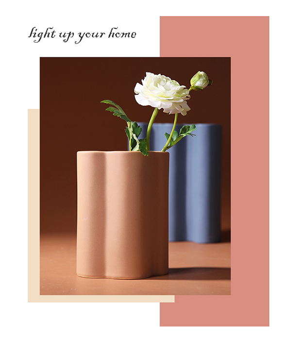 Nordic light ceramic vase mesa key-2 luxury morandi color I and contracted sitting room flower arranging place flowerpot table decoration