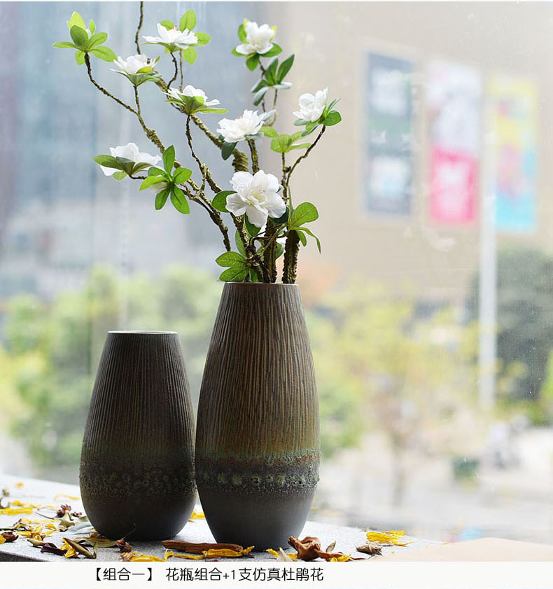 New Chinese style ceramic floret bottle mesa contracted and I up sitting room simulation of dry flower arranging creative flower flower furnishing articles