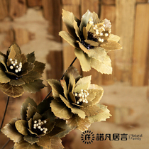 Nuofan new vine leaf flower vein decoration fake flower simulation flower dry flower floor flower art European home accessories pastoral