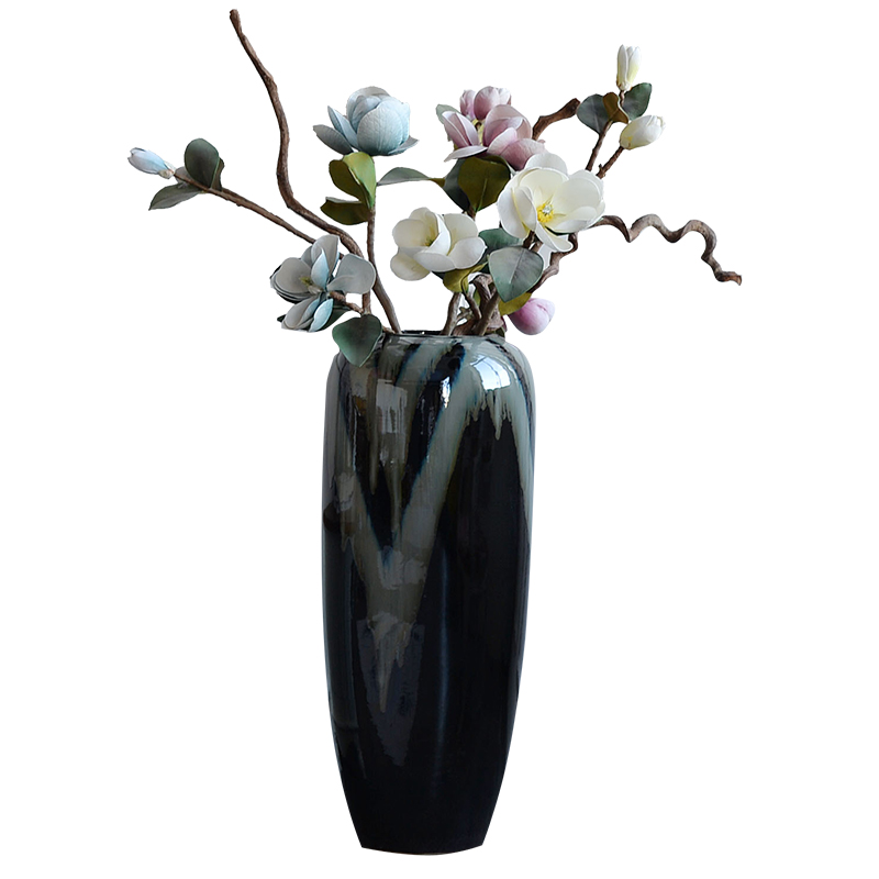 Jingdezhen ceramic vase Nordic large dry flower arranging furnishing articles European I and contracted sitting room key-2 luxury decoration decoration