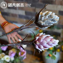 Simulation flower fake flower living room hotel TV cabinet vase flower arrangement floor ornaments flower decoration