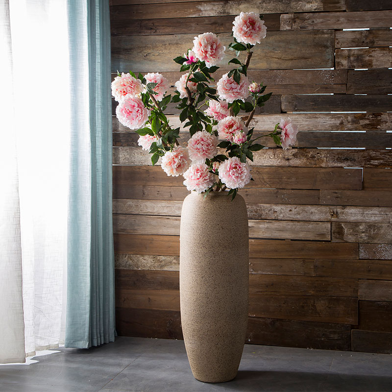 Large coarse pottery vases, ceramic hotel villa clubhouse sitting room ground flower arranging furnishing articles contracted fashion decoration decoration
