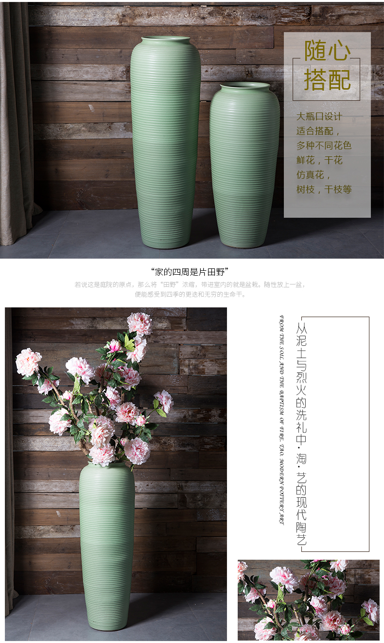 Ceramic crock POTS modern retro jingdezhen Ceramic vase of large indoor and is suing the home decoration furnishing articles