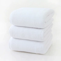Белое маленькое банное полотенце, 250 грамм, 50×100см