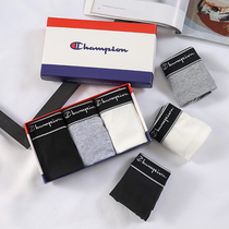 3 pieces of womens les handsome T fashion brand pure cotton solid color four-corner triangle wide edge mid-waist breathable sports loose large size