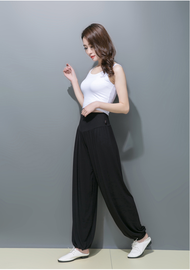 Quần nhảy vuông quần nữ mùa thu phương thức thể thao màu đen quần nhảy lỏng lẻo hi ha tập nhảy - Khiêu vũ / Thể dục nhịp điệu / Thể dục dụng cụ giày múa ballet mũi cứng