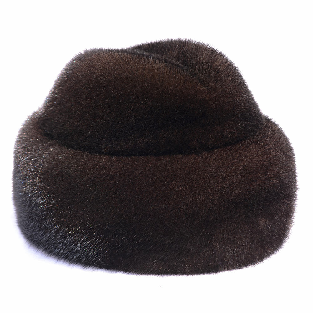 Mink leather hat Men's mink Mink Duck Tongue Cap Winter Thickened Dermis Warm Old Man Hat Mid-Aged Men's Gentleman