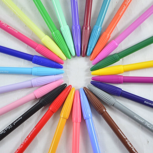 Лайнер, ручка-роллер, акварель, мелки, ручка на водной основе