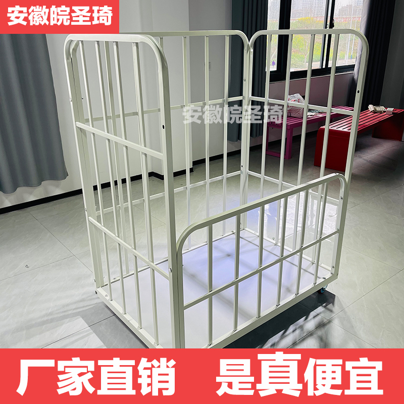 Clothing Factory Fabric Turnover Cart, Cutting Workshop Three-Layer Material Transport Trolley, Finished Garment Fabric Stacking and Moving Cart