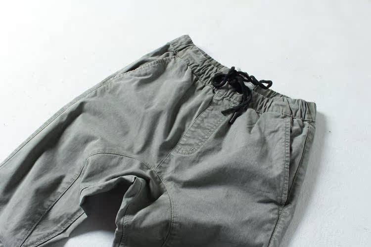 Quần bó giản dị nam thanh niên mùa thu và mùa đông retro cotton co giãn Eo chân thon dài quần dài nam quần tây âu