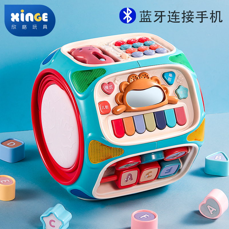 Children's hands beat drums Puzzle Toys for six months Five babies Eight faces body pat on the drums Multi-side drum baby taught as early as one year old-Taobao