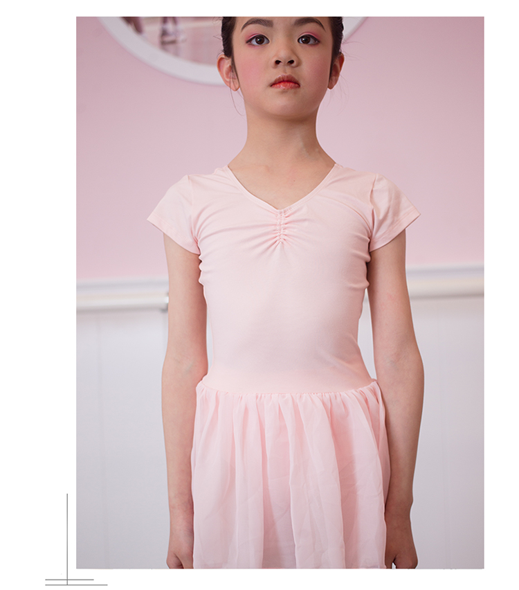 DanceYou cotton tutu quần áo trẻ em tập nhảy jumpsuit cô gái khoe sợi váy sợi mềm - Khiêu vũ / Thể dục nhịp điệu / Thể dục dụng cụ đồ nhảy dancesport