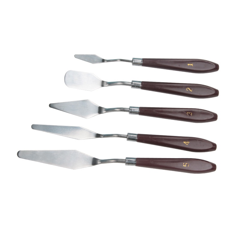 Furniture Repair Material Leather Repair Beauty Tool Knife Small Ash Knife 5 Piece Set Putty Knife Hot Sale Pointed Flat Head