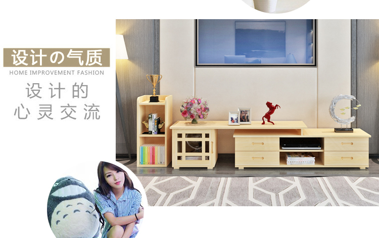 Hiện đại và đơn giản gỗ thông tủ TV bàn cà phê kết hợp TV có thể thu vào tủ tủ căn hộ nhỏ đồ nội thất phòng khách - Buồng các mẫu tủ quần áo đẹp