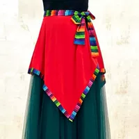 Фартук, этническая танцующая юбка для танцевального шоу