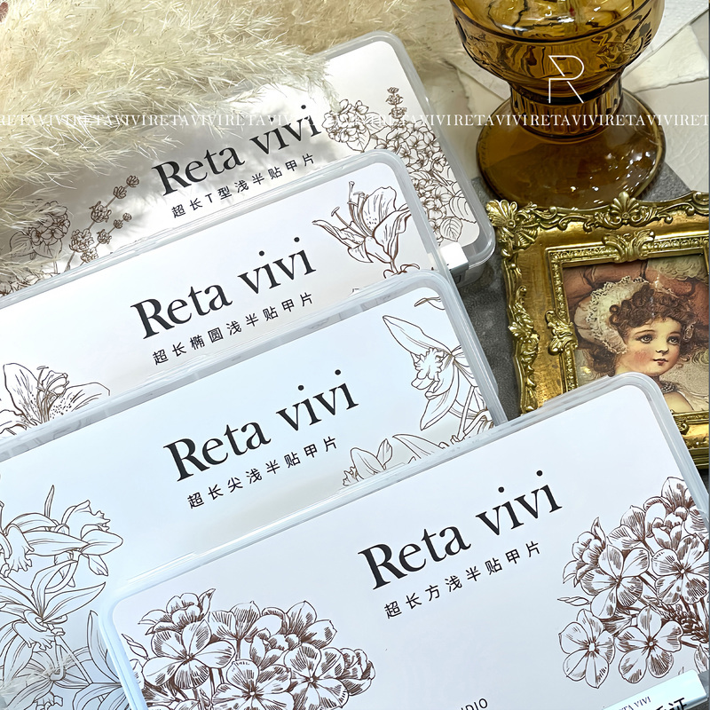 Reta Vivi 【Extra Long Series】 Auxiliary Line Extra Long Nail Tips Matte Ultra-Thin Seamless Nail Tips 480 Pieces/Box Reta Vivi 【Extra Long Series】 Auxiliary Line Extra Long Nail Tips Matte Ultra-Thin Seamless Nail Tips 480 Pieces/Box