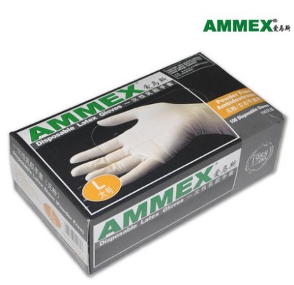 Love Mas Disposable Natural Latex Gloves Food Gloves Clean Home No Powder Non-slip Gloves