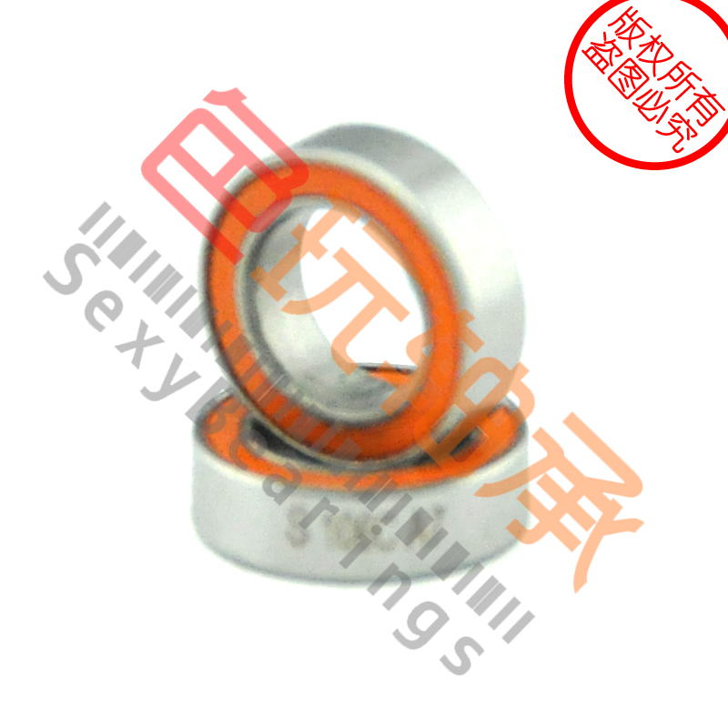 6X10X3 Orange Seal ring stainless steel ball bearing SMR106C 2OS A7 Model Vehicle Fishing gear